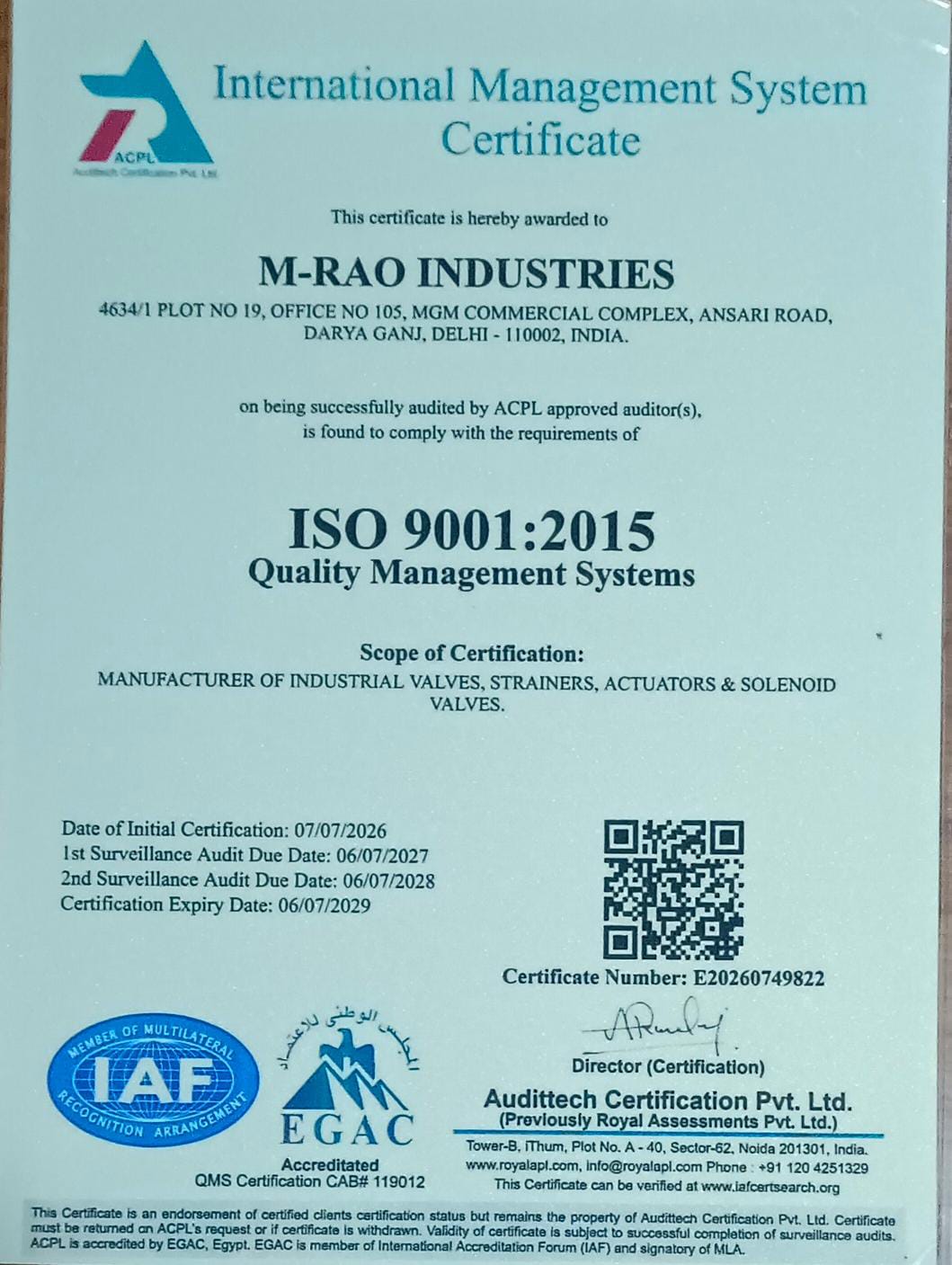 Automation Valve Test M-RAO INDUSTRIES | Industrial Valves & Strainers | Flow with Automation