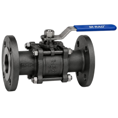 3 pcs design ball valve flange end