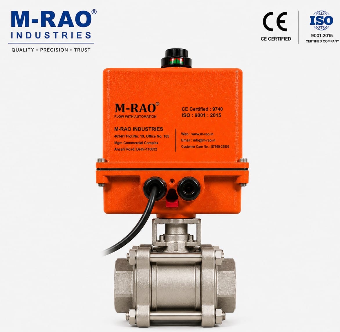 Motorized ball valve Screwed End